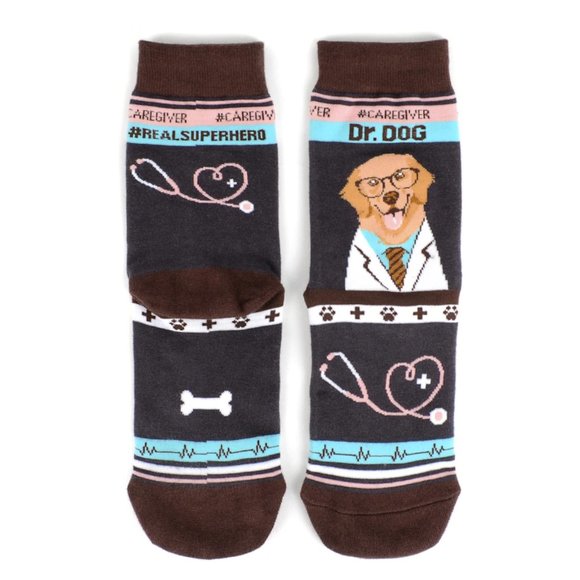 Health Care Heroes -Dr. Dog- Novelty Socks S/M - Picture 7 of 10
